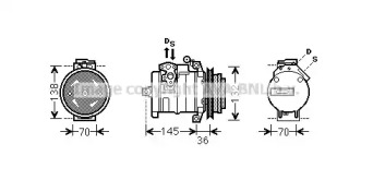 AVA QUALITY COOLING msk681 -  Компрессор, кондиционер